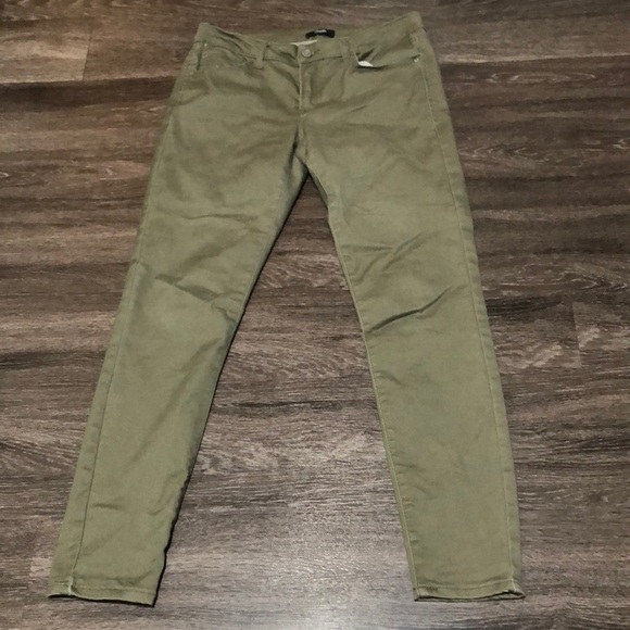 Kensie Jeans Olive Green "Knockout Skinny" Ankle Pants Size 8/29 - Picture 1 of 5